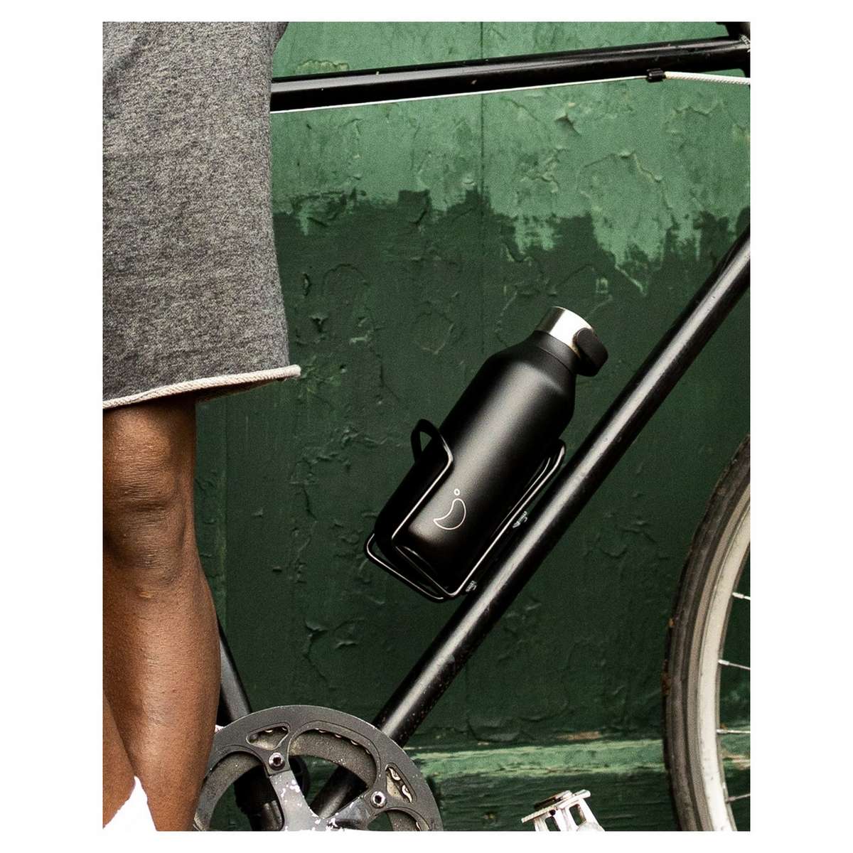 Chilly΄s Series 2 Μπουκάλι Θερμός Ανοξείδωτο BPA Free 500ml Μαύρο με Καπάκι-Θηλιά (Loop)